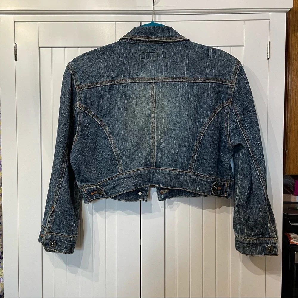 Paris Blues Cropped Blue Denim Jacket